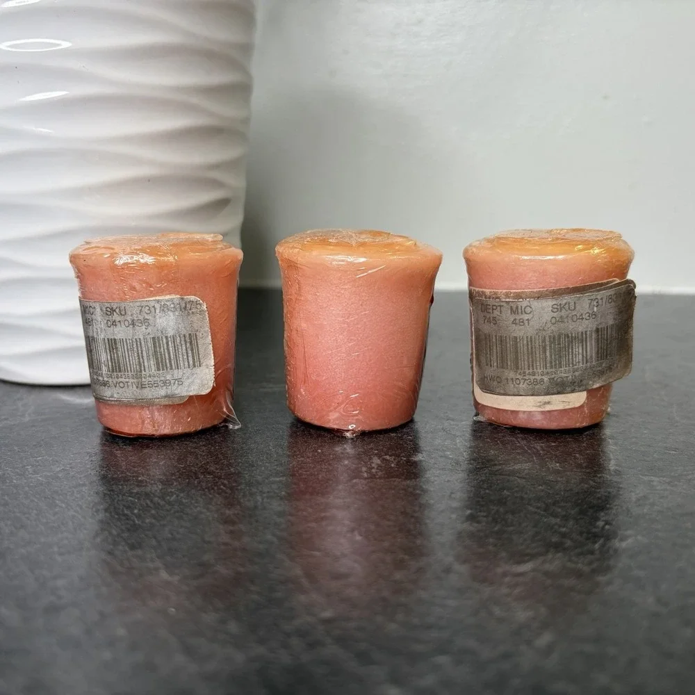NEW Yankee Candle Spring Bouquet 1.75 oz Votive Retired Set Of 3